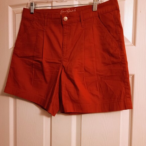 Worthington Womens Shorts, Sz 10, Burnt Orange, Hi Rise, 15", NWOT - Picture 4 of 5